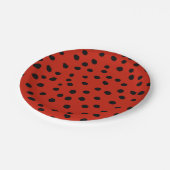 Schattige Ladybird Waterverf Meisjes Zomer Verjaar Papieren Bordje (Gekanteld)