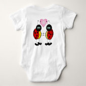 Schattige Ladybug Baby Bodysuit (Achterkant)
