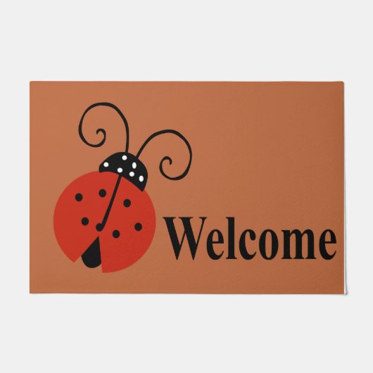 Schattige LadyBug Design Mat, Insect Deurmat (Voorkant)
