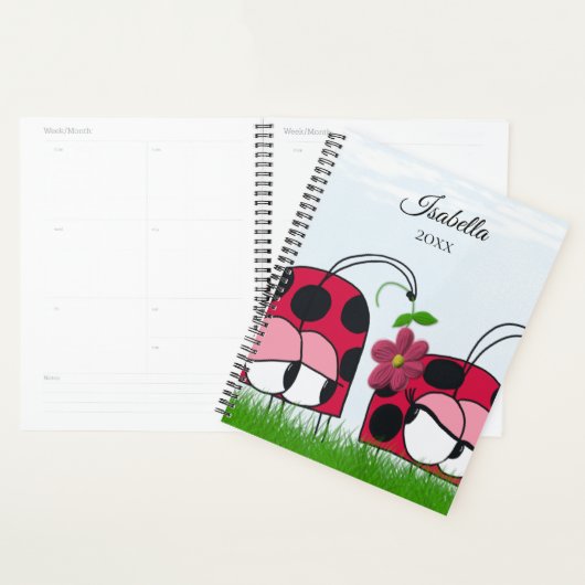 Schattige Ladybug die zijn nieuwe liefde wint Planner (Display)