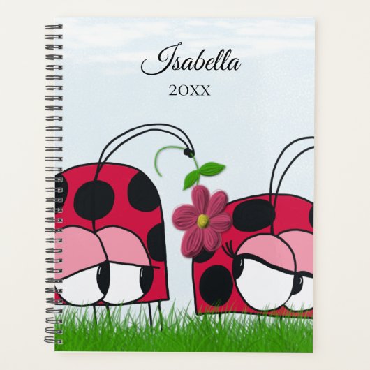 Schattige Ladybug die zijn nieuwe liefde wint Planner (Voorkant)