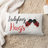 Schattige Ladybug knuffels meisjes kamer decor kus Kussen (Deken)