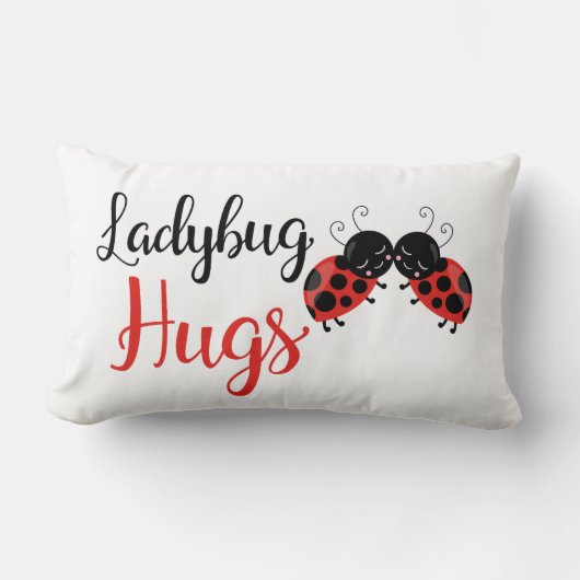 Schattige Ladybug knuffels meisjes kamer decor kus Kussen (Voorkant)