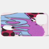 Schattige Ladybug Love Cartoon Case-Mate iPhone Case (Achterkant (horizontaal))