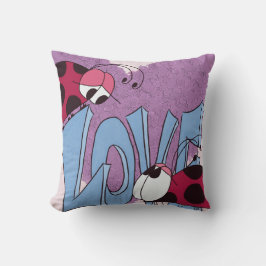Schattige Ladybug Love Cartoon Kussen