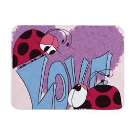 Schattige Ladybug Love Cartoon Magneet