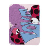 Schattige Ladybug Love Cartoon Magneet (Verticaal)