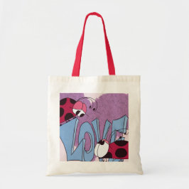 Schattige Ladybug Love Cartoon Tote Bag