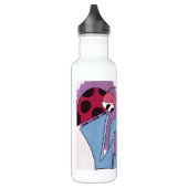 Schattige Ladybug Love Cartoon Waterfles (Links)