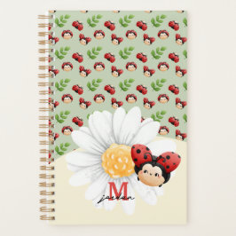 Schattige LadyBug Pattern Kinder Notitieboek met n