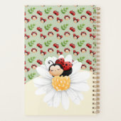 Schattige LadyBug Pattern Kinder Notitieboek met n (Achterkant)