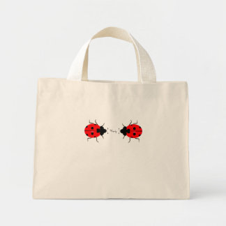 Schattige Ladybug Tiny, Budget, Winkelen of Groot Mini Tote Bag