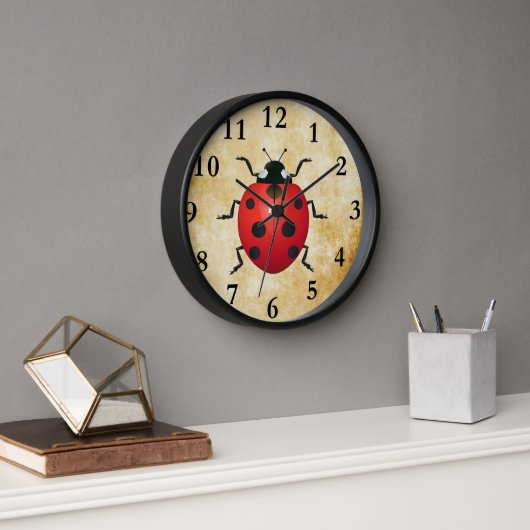Schattige Ladybug Wall Clock! (Kantoor)