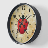 Schattige Ladybug Wall Clock! (Hoek)