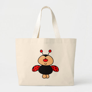 schattige ladybuis grote tote bag