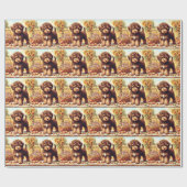 Schattige Lagotto Romagnolo schilderij Cadeaupapier (Vlak)