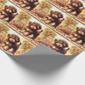 Schattige Lagotto Romagnolo schilderij Cadeaupapier (Hoek)