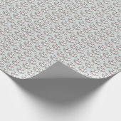 Schattige Lam Met Bloemenkroon Illustratie Cadeaupapier (Hoek)