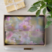 Schattige Lam met Kleurrijke Wildflower Decoupage Tissuepapier (Geschenk)