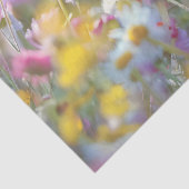 Schattige Lam met Kleurrijke Wildflower Decoupage Tissuepapier (Detail)