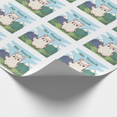 Schattige Lama Cadeaupapier (Hoek)
