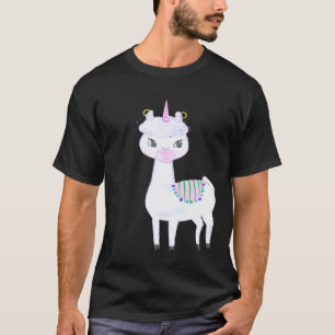Schattige Lama Eenhoorn of Roze Llamacorn T-shirt