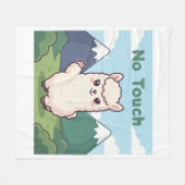 Schattige Lama  Fleece Deken (Voorkant (Horizontaal))