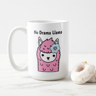 Schattige lama, geen drama lama koffiemok