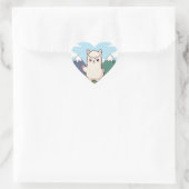 Schattige Lama Hart Sticker (Tas)