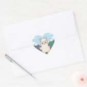 Schattige Lama Hart Sticker (Envelop)