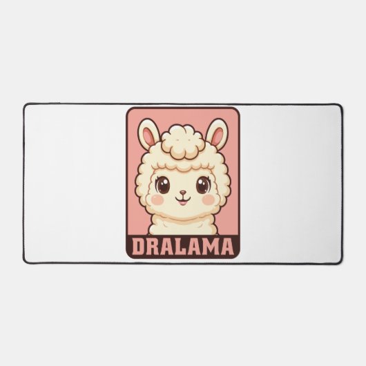 Schattige lama illustratie ontwerp bureaumat (Voorkant)