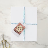 Schattige lama illustratie ontwerp cadeaulabel (Met Touw)