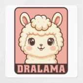Schattige lama illustratie ontwerp labels (Design 1)