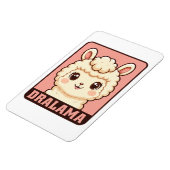 Schattige lama illustratie ontwerp magneet (Linkerzijde)