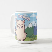 Schattige Lama Koffiemok (Voorkant links)