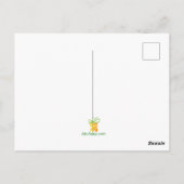 .Schattige Lama Kunst Met Bril. En Kunst Briefkaart (Achterkant)