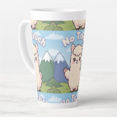 Schattige Lama  Latte Mok (Linkerhoek)