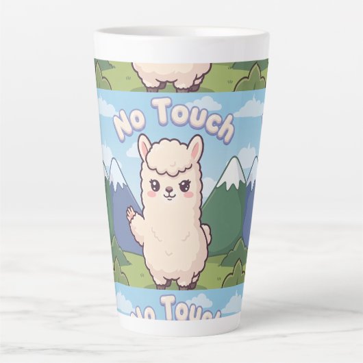 Schattige Lama  Latte Mok (Voorkant)