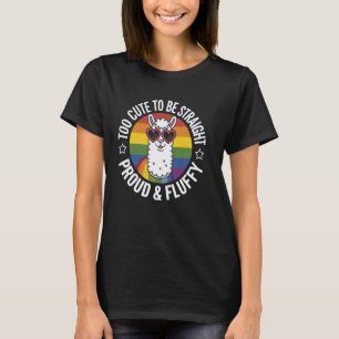 Schattige Lama Met Hart Zonnebril T-shirt