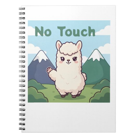Schattige Lama Notitieboek (Voorkant)