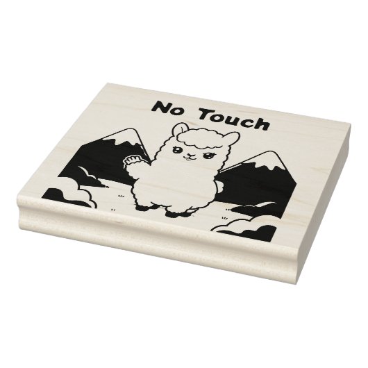 Schattige Lama Rubberstempel (Stempel)