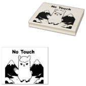 Schattige Lama Rubberstempel (Gestempeld)