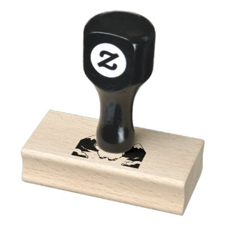 Schattige lama rubberstempel