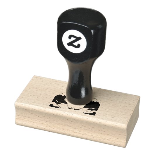 Schattige lama rubberstempel (Stempel)