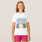 Schattige Lama T-shirt (Voorkant volledig)