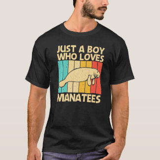 Schattige Lamantijn Voor Jongens Kinderen Zee Koe  T-shirt