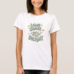 Schattige Lamb Shank Graphics voor Kawaii Fans T-shirt