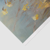 Schattige Lamb Yellow Daffodils Schilderij Decoupa Tissuepapier (Detail)