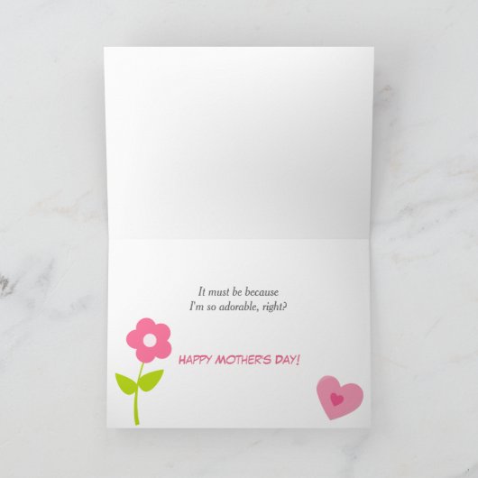 Schattige lammeren en Moederdag van mama Kaart (Binnen)