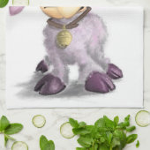 Schattige Lammetje met Bell Kitchen Handdoek (Gevouwen)